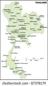 Thailand Country Map