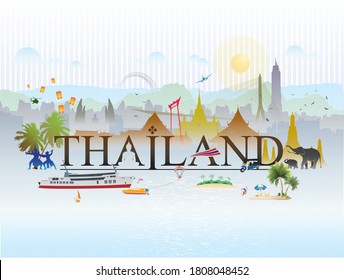 Thailand Culture Logo Vector Design