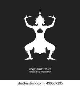 Thailand Dance Logo Vector