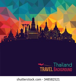 Thailand Detailed Skyline. Vector Illustration