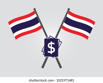 Thailand Emblem Dollar Bill