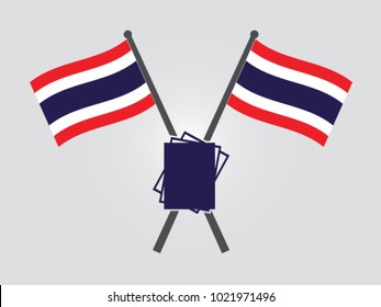 Thailand Emblem Paper Note
