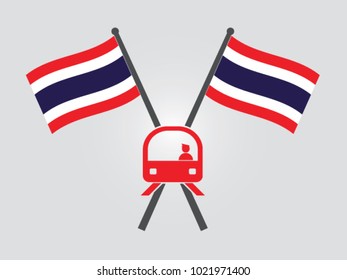 Thailand Emblem Train