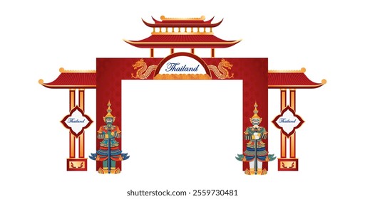 Thailand Event and Exhibition Arch Gate Design Template.