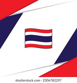 Thailand Flag Abstract Background Design Template. Thailand Independence Day Banner Social Media Post. Thailand