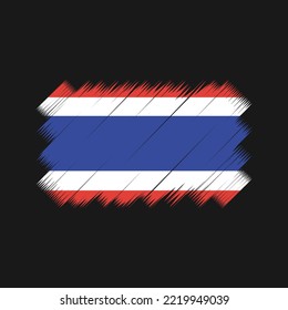 Thailand Flag Brush. National Flag