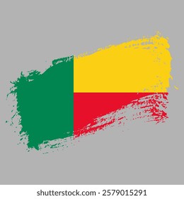 Thailand flag with brush paint textured isolated on grey background, template for banner, promote, design, and business matching country poster, vector illustration 