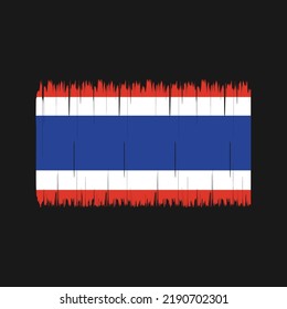 Thailand Flag Brush Strokes. National Flag