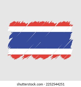 Thailand Flag Brush Vector Illustration