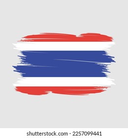 Thailand Flag Brush Vector Illustration
