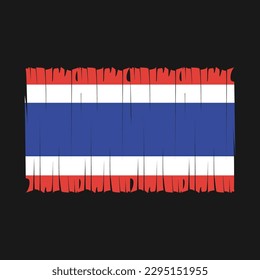 Thailand Flag Brush Vector Illustration