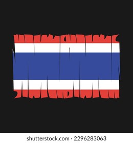 Thailand Flag Brush Vektor Illustration
