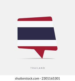 Thailand flag bubble chat icon