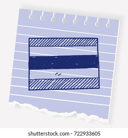 Thailand flag doodle