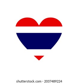 Thailand flag icon logo design vector template