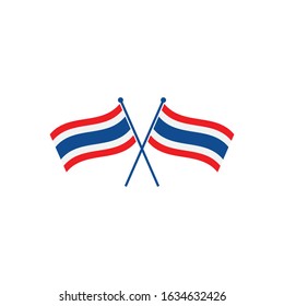 thailand flag icon vector illustration design