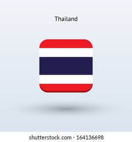 Thailand flag icon. Vector illustration.