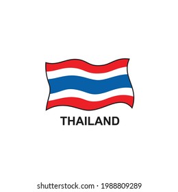 Thailand flag illustration in vector