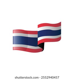 Thailand flag national emblem design vector