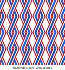 thailand flag rhombus pattern background. vector illustration