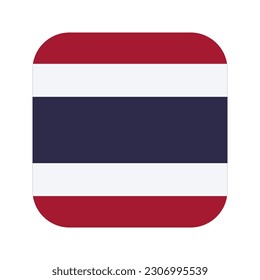 Thailand flag simple illustration for independence day or election