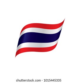 Thailand flag, vector illustration