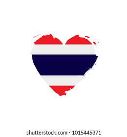Thailand flag, vector illustration
