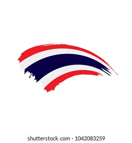 Thailand flag, vector illustration