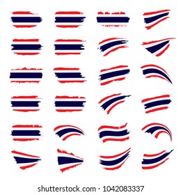 Thailand flag, vector illustration