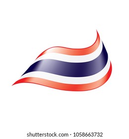 Thailand flag, vector illustration