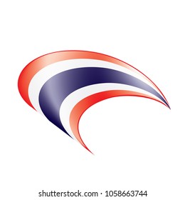 Thailand flag, vector illustration