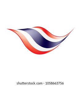 Thailand flag, vector illustration