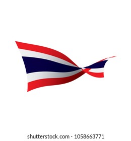 Thailand flag, vector illustration