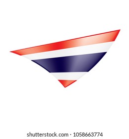 Thailand flag, vector illustration