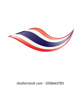 Thailand flag, vector illustration