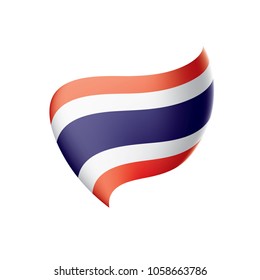 Thailand flag, vector illustration