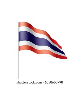 Thailand flag, vector illustration