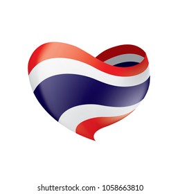 Thailand flag, vector illustration