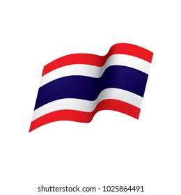 Thailand flag, vector illustration on a white background