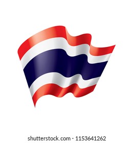 Thailand flag, vector illustration on a white background