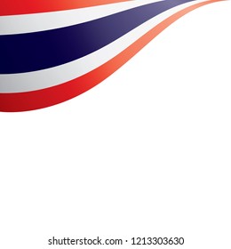 Thailand flag, vector illustration on a white background