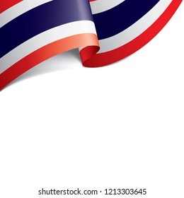 Thailand flag, vector illustration on a white background