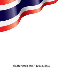 Thailand flag, vector illustration on a white background