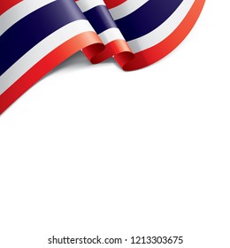 Thailand flag, vector illustration on a white background