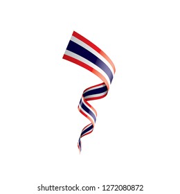 Thailand flag, vector illustration on a white background