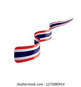 Thailand flag, vector illustration on a white background