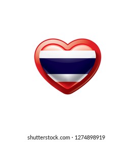 Thailand flag, vector illustration on a white background