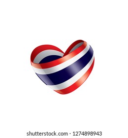 Thailand flag, vector illustration on a white background