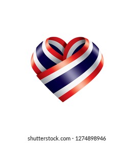 Thailand flag, vector illustration on a white background