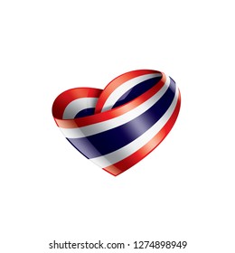 Thailand flag, vector illustration on a white background